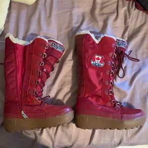 Pajar 63 Snow Boots Red New Never Worn